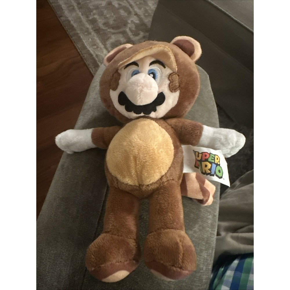 Tanooki Mario Super Mario 3D Land 8" Plush Raccoon 2022 Nintendo Good Stuff